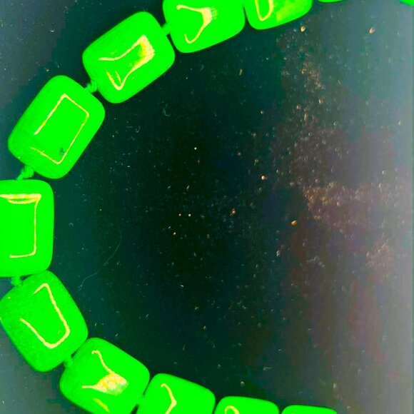 Vintage Green Aventurine Necklace – Classic Style, 1980s–1990s - Picture 10 of 10